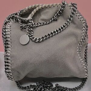 Authentic Stella McCartney Falabella Mini Tote in classic grey